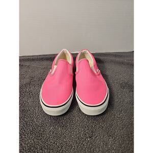 Vans Classic Slip-On Shoes Womens Size 7.5 Mens 6Pink Canvas Skateboard Casual